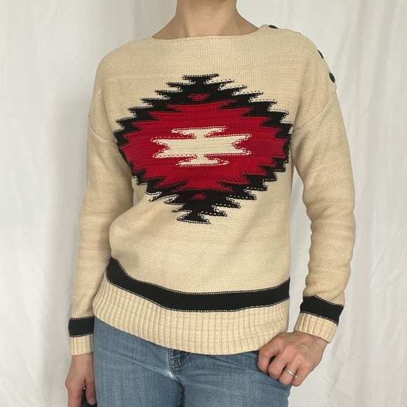 Ralph Lauren Western Aztec Pattern Knit 